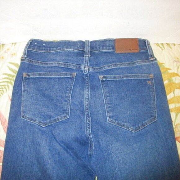 MADEWELL High Rise ROADTRIPPER Denim Size 25 JEANS Skinny DARK Wash STRETCH - Picture 9 of 11